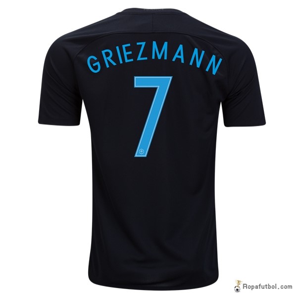 Camiseta Francia Replica Tercera Ropa Griezmann 2017 Negro